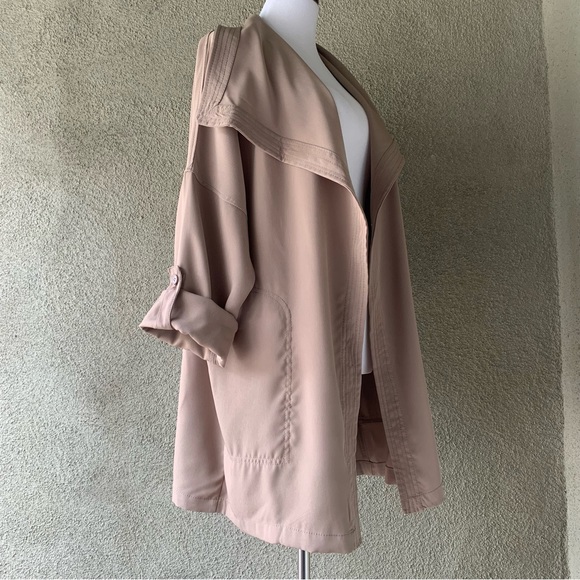“Max Studio” Classic Waterfall Tan Jacket NWT size L - Picture 6 of 12